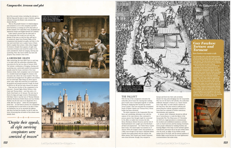 Aftermath of the Gunpowder Plot writing feature by freelance writer, Philip S. Kay.