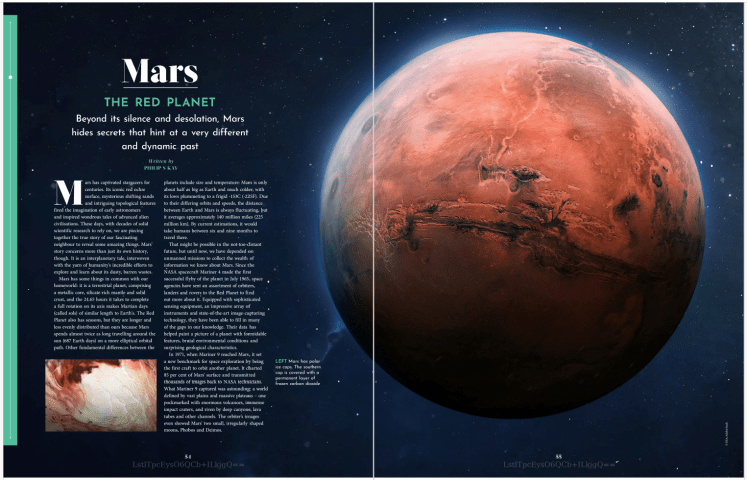 Mars writing feature by freelance writer, Philip S. Kay.