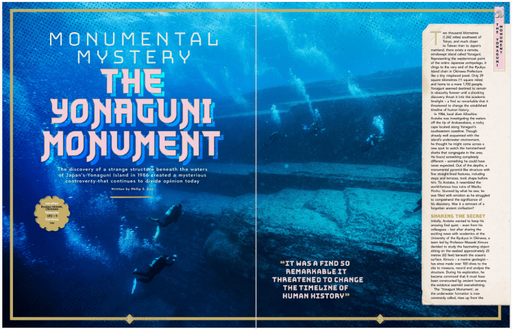 Yonaguni Monument writing feature by freelance writer, Philip S. Kay.