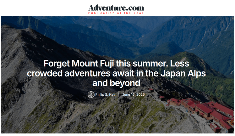 Mount Fuji overtourism problems and suggested alternative hikes in Japan article by freelance writer, Philip S. Kay.